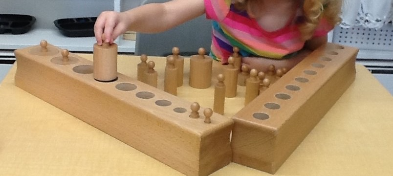 Montessori Monday: The Knobbed Cylinders