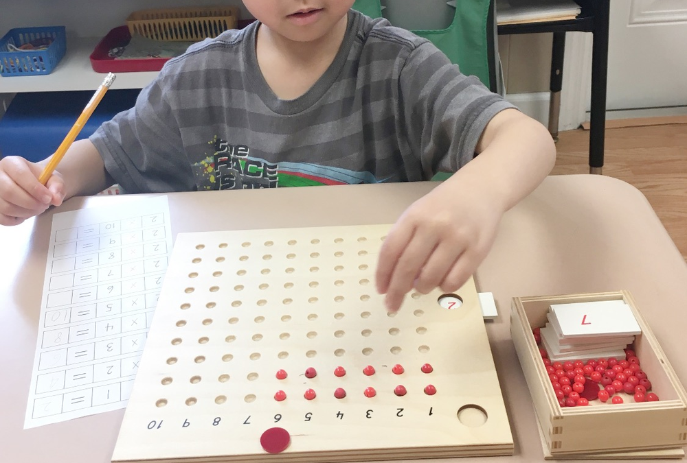 Montessori Monday: The Multiplication Bead Boards